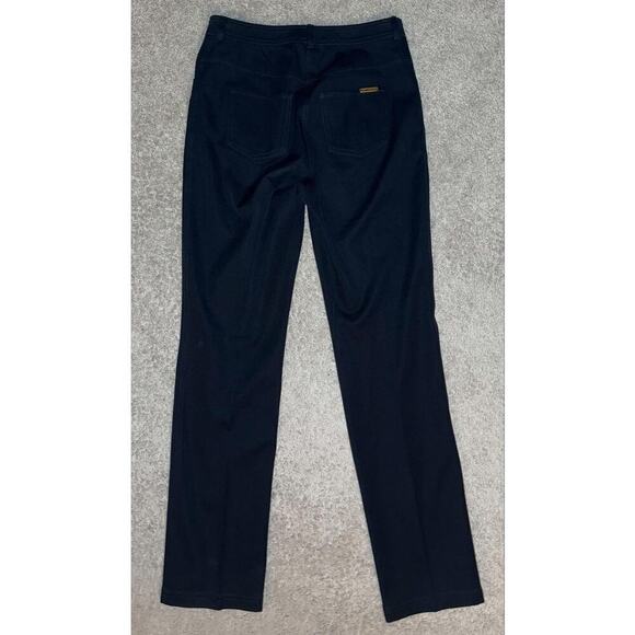 St. John Mid Rise 5 Pocket Slim Fit Casual Straight Pants Black Women's Size 2 - Picture 4 of 8
